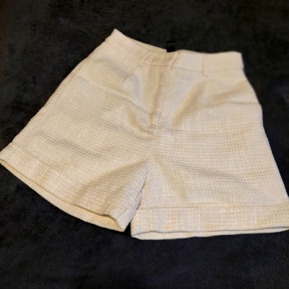 Cream shorts